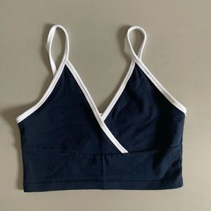 Pacsun crossover v-neck crop top